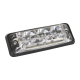 Guardian LED3SLA 12-24V R65 Low Profile 3 LED Amber Warning Light PN: LED3SLA